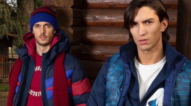 Bikkembergs enlists models Federico Cola and Nicolas Rios Riascos to star in its fall-winter 2022 lookbook.
