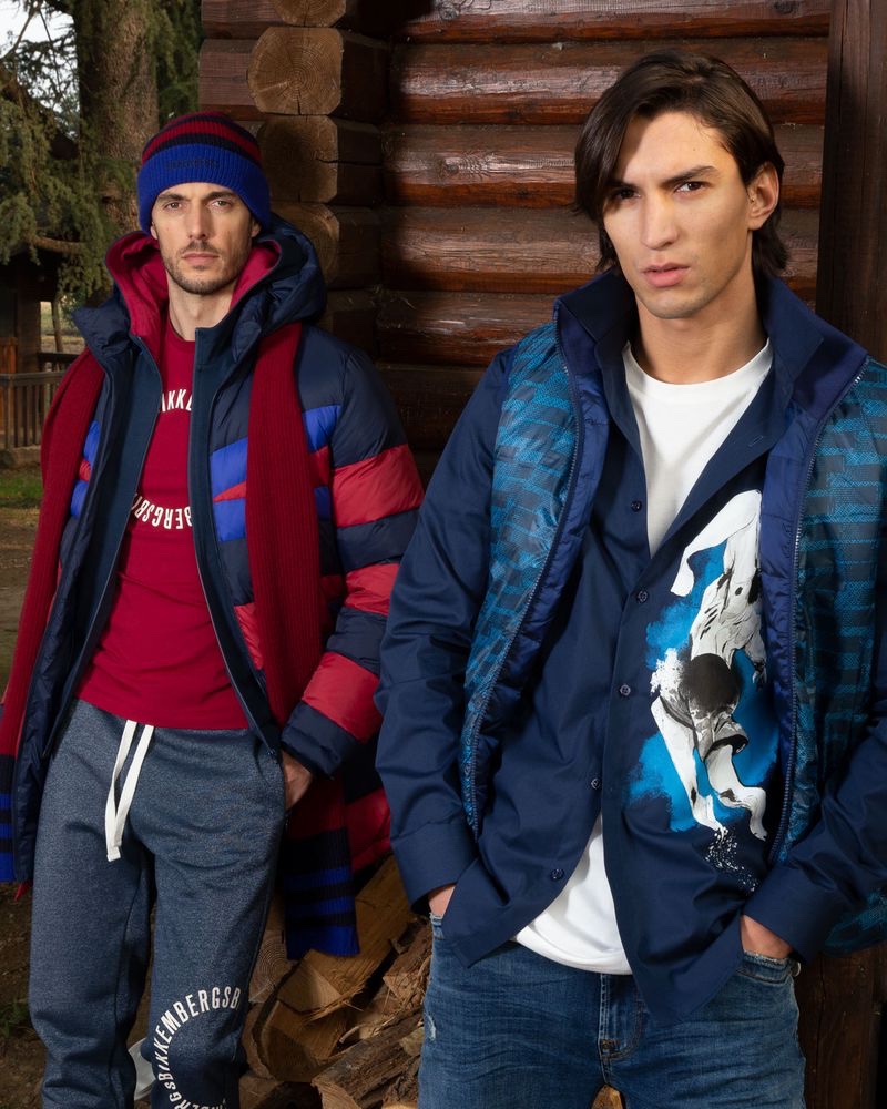 Bikkembergs enlists models Federico Cola and Nicolas Rios Riascos to star in its fall-winter 2022 lookbook.