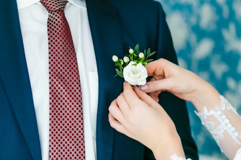 Bride Pin Boutonniere Grooms Jacket