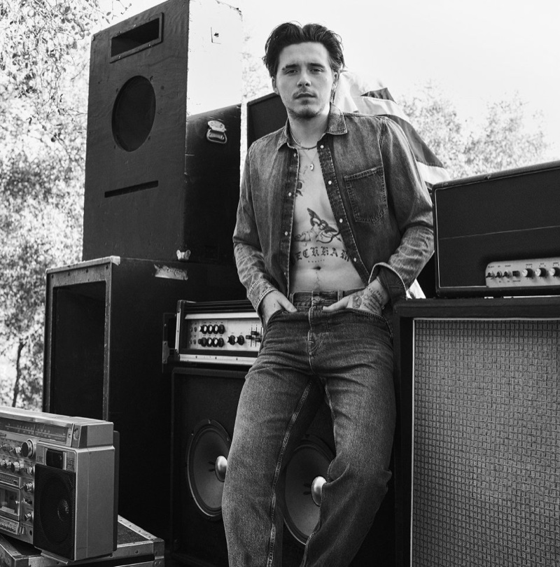 Brooklyn Beckham Denim Shirt Pepe Jeans Campaign 2022 Spring Summer