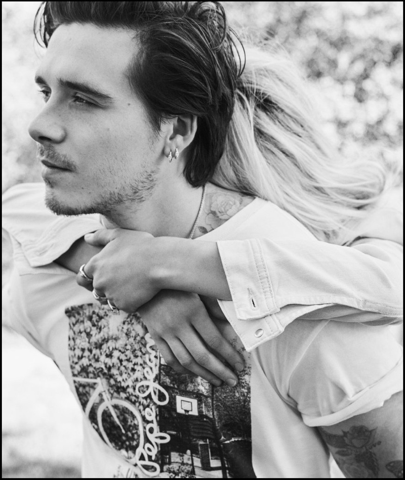 Couple Brooklyn Beckham and Nicola Peltz front Pepe Jeans' spring-summer 2022 campaign.