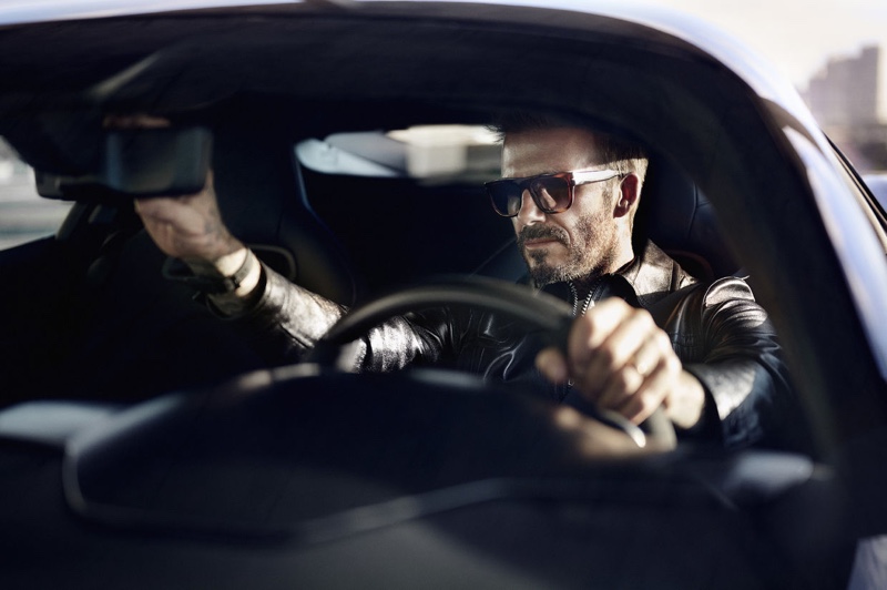 James Lipman photographs David Beckham behind the wheels of the Maserati MC20 Fuoriserie Edition for David Beckham.