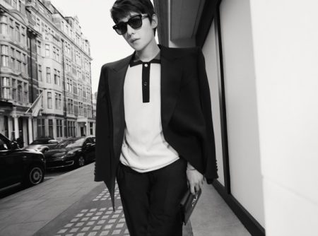 Yang Yang & Jonas Glöer Step Out in Mayfair, London for Dunhill Spring ’22 Campaign
