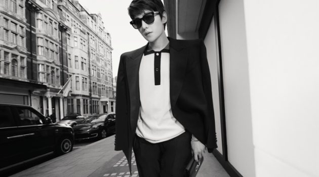 Yang Yang & Jonas Glöer Step Out in Mayfair, London for Dunhill Spring '22 Campaign Yang Yang Actor Dunhill Campaign 2022 Spring Summer