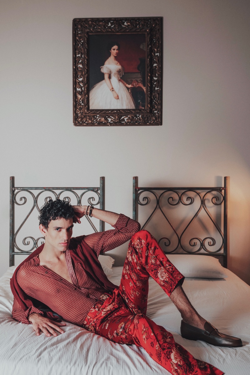 Grego wears shirt and pants Yezael by Angelo Cruciani, shoes Hermès, bracelet Tom Ford, and necklace Foundrae. » Who Am I? Grego Tackles Dapper Style Grego wears shirt and pants Yezael by Angelo Cruciani, shoes Hermès, bracelet Tom Ford, and necklace Foundrae.