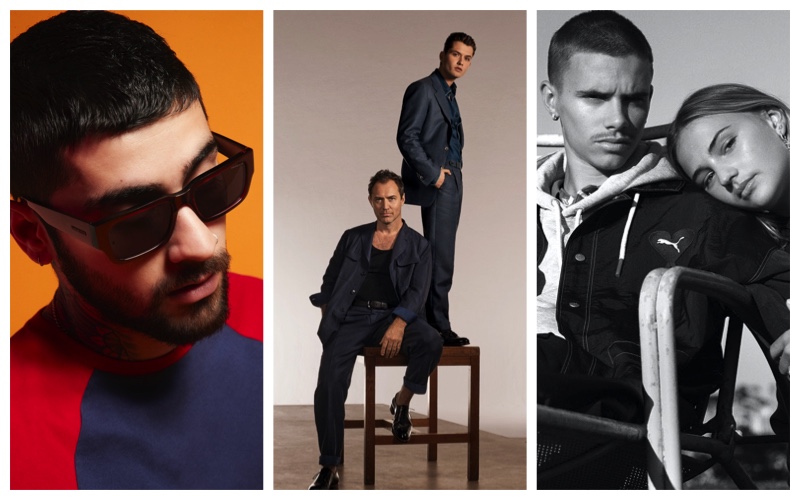 Week in Review: Zayn Malik for Arnette, Jude and Raff Law for Brioni spring-summer 2022 campaign, Romeo Beckham and Mia Regan for PUMA x AMI campaign.
