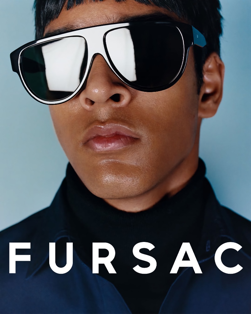 Prithvi Balwantsingh is a cool vision in sunglasses for Fursac's spring-summer 2022 campaign.