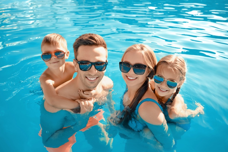 Happy Family Sunglasses Pool