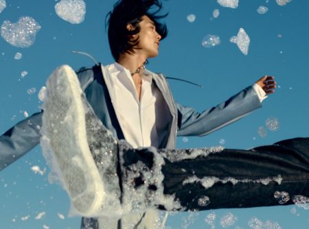 Model Taemin Park fronts Hermès' spring-summer 2022 men's campaign.