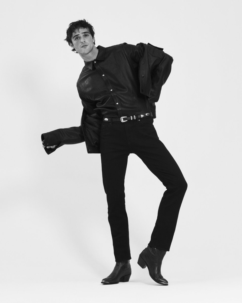 Jacob Elordi Leather Jacket Jeans Photoshoot 2022 El Pais Semanal