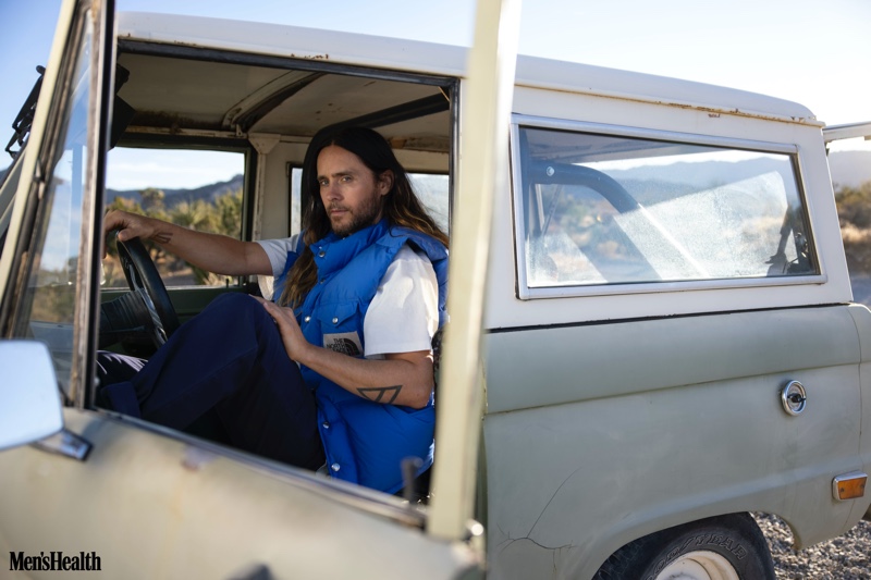 Jared Leto Photoshoot 2022 Men's Health North Face x Gucci