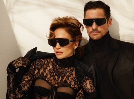Jennifer Lopez David Gandy Dolce & Gabbana Campaign Eyewear Spring Summer 2022 Ad