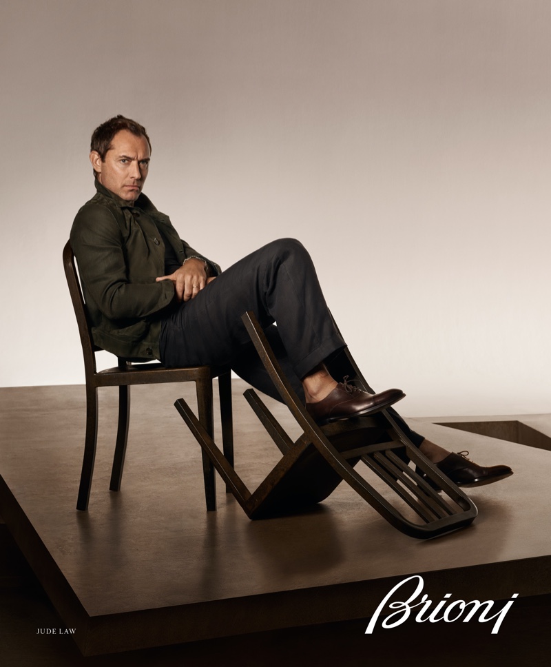 Jude Law Brioni Campaign Spring Summer 2022 » Jude Law Dons Brioni for 'Fantastic Beasts' World Premiere Jude Law Brioni Campaign Spring Summer 2022