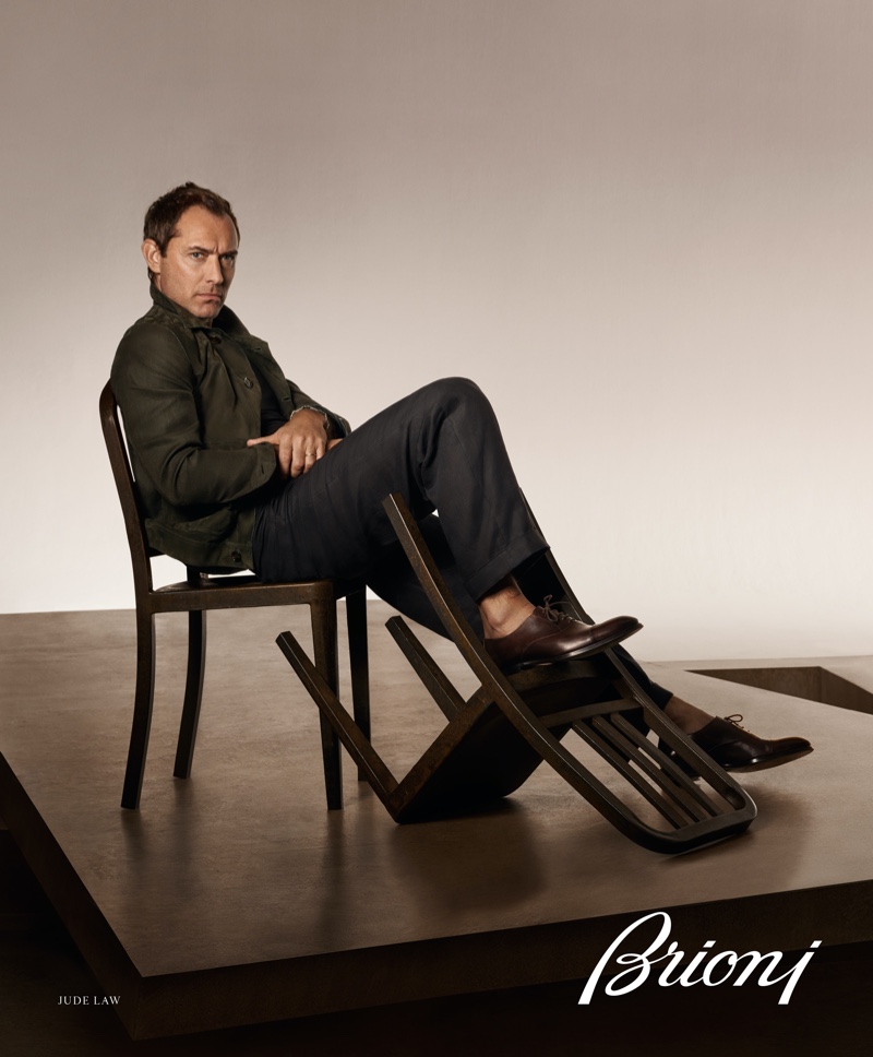 Jude Law Brioni Campaign Spring Summer 2022