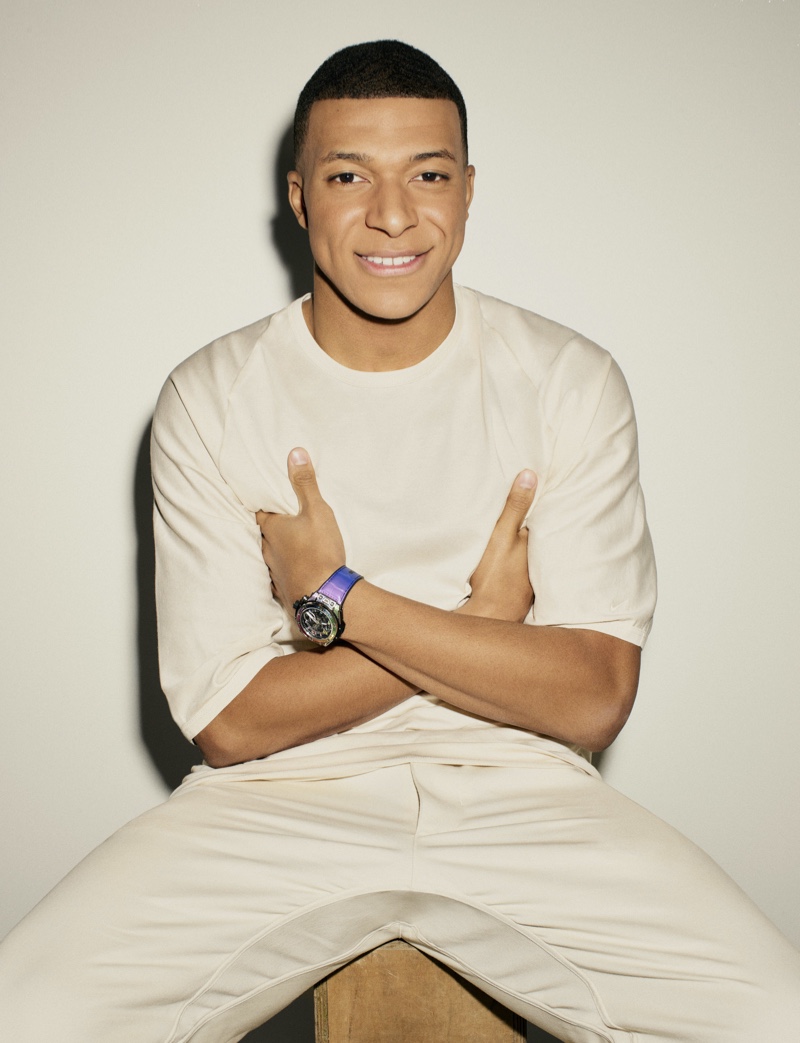 Kylian Mbappé Smiling Campaign Hublot 2022