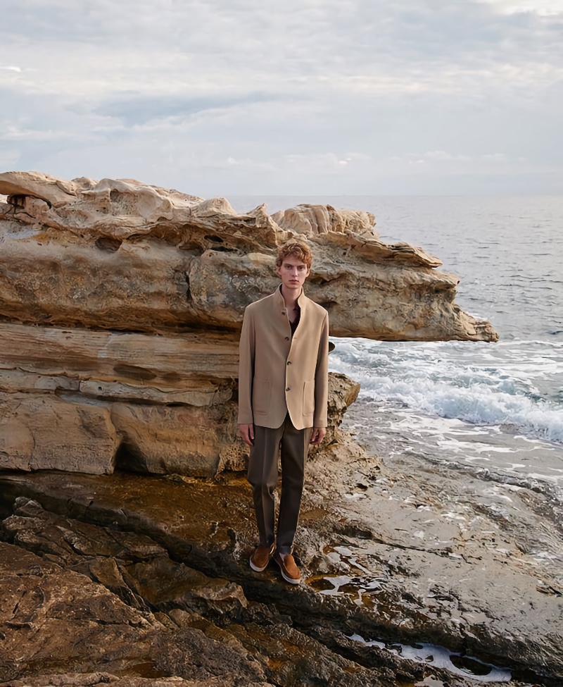 Leon Dame Beach Loro Piana Campaign Spring 2022