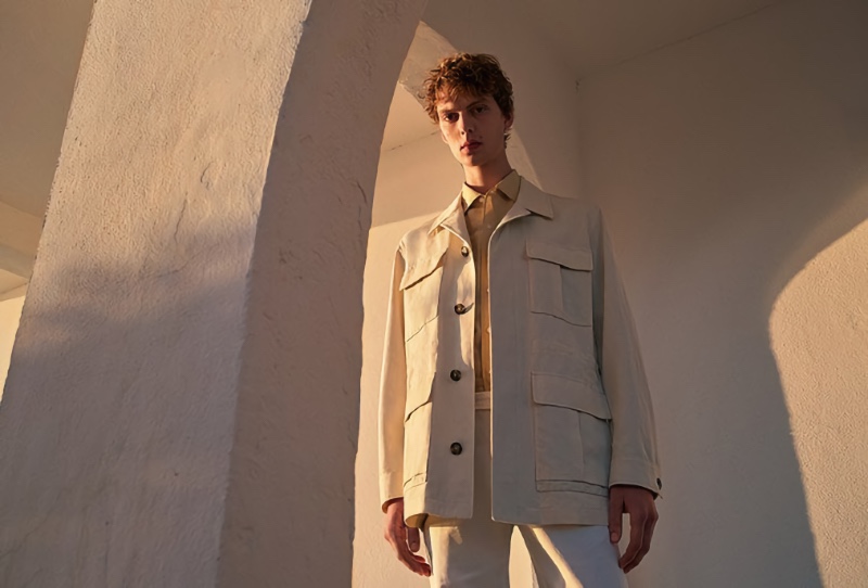 Loro Piana Men Campaign Spring 2022 Leon Dame Model