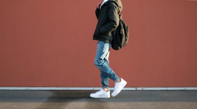 Man Walking in Sneakers