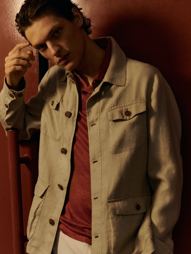 Massimo Dutti Men Linen Essentials 2022 013