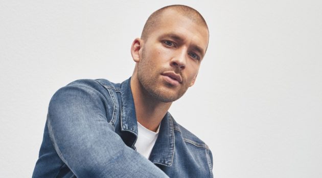 Mavi Thinks 'All Blue' for Spring '22 Collection Jerome Palaz Model Mavi Campaign Men Spring Summer 2022