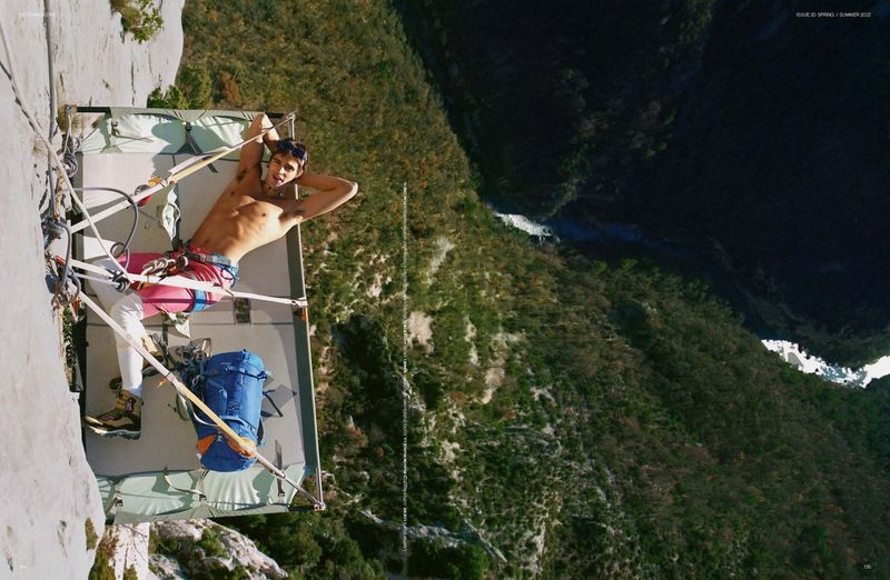 Parker van Noord Goes Rock Climbing for Dust Magazine