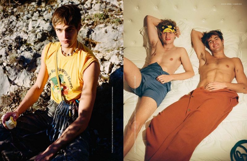 Parker van Noord Goes Rock Climbing for Dust Magazine