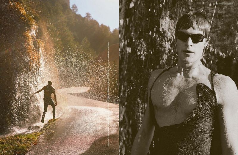 Parker van Noord Goes Rock Climbing for Dust Magazine