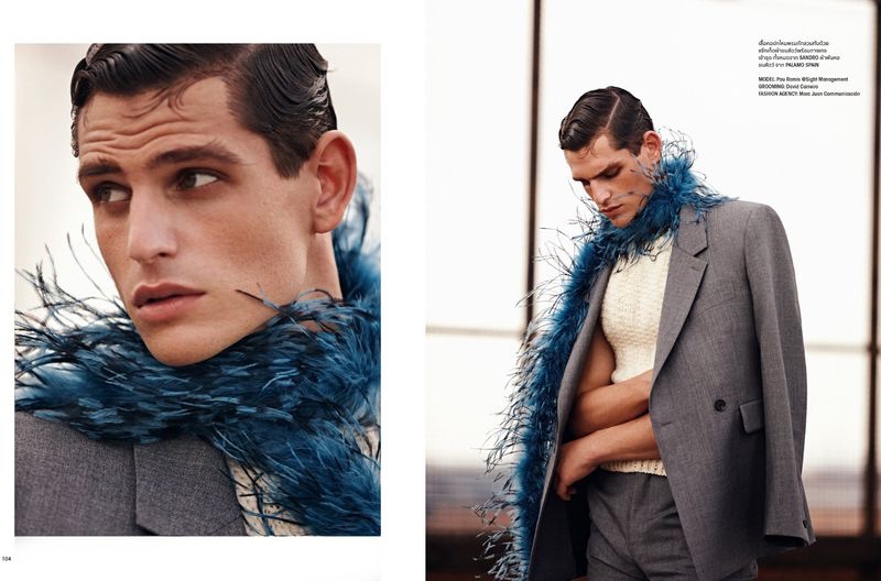 » Pau Ramis Peacocks for L'Officiel Hommes Thailand Pau Ramis Model Editorial LOfficiel Hommes Thailand 2022 002