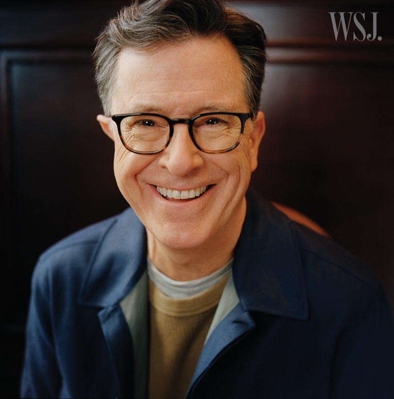 Stephen Colbert Smiling Photoshoot 2022 WSJ. Magazine