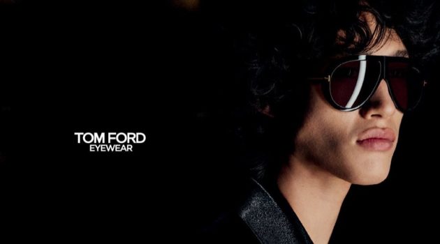 Tom Ford Unveils Backstage Glamour for Spring '22 Campaign Mathieu Simoneau Model Tom Ford Eyewear Campaign Men Spring 2022