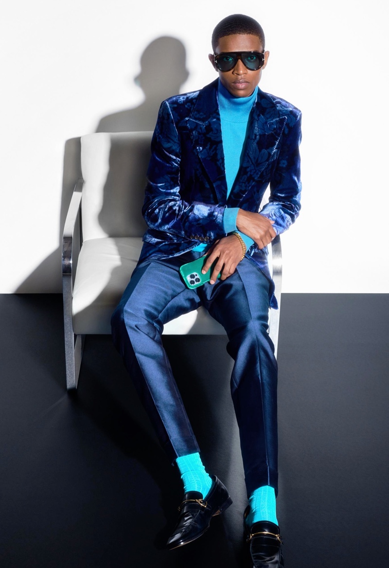 Malik Anderson is the Face of TOM FORD Fall Winter 2022 Collection