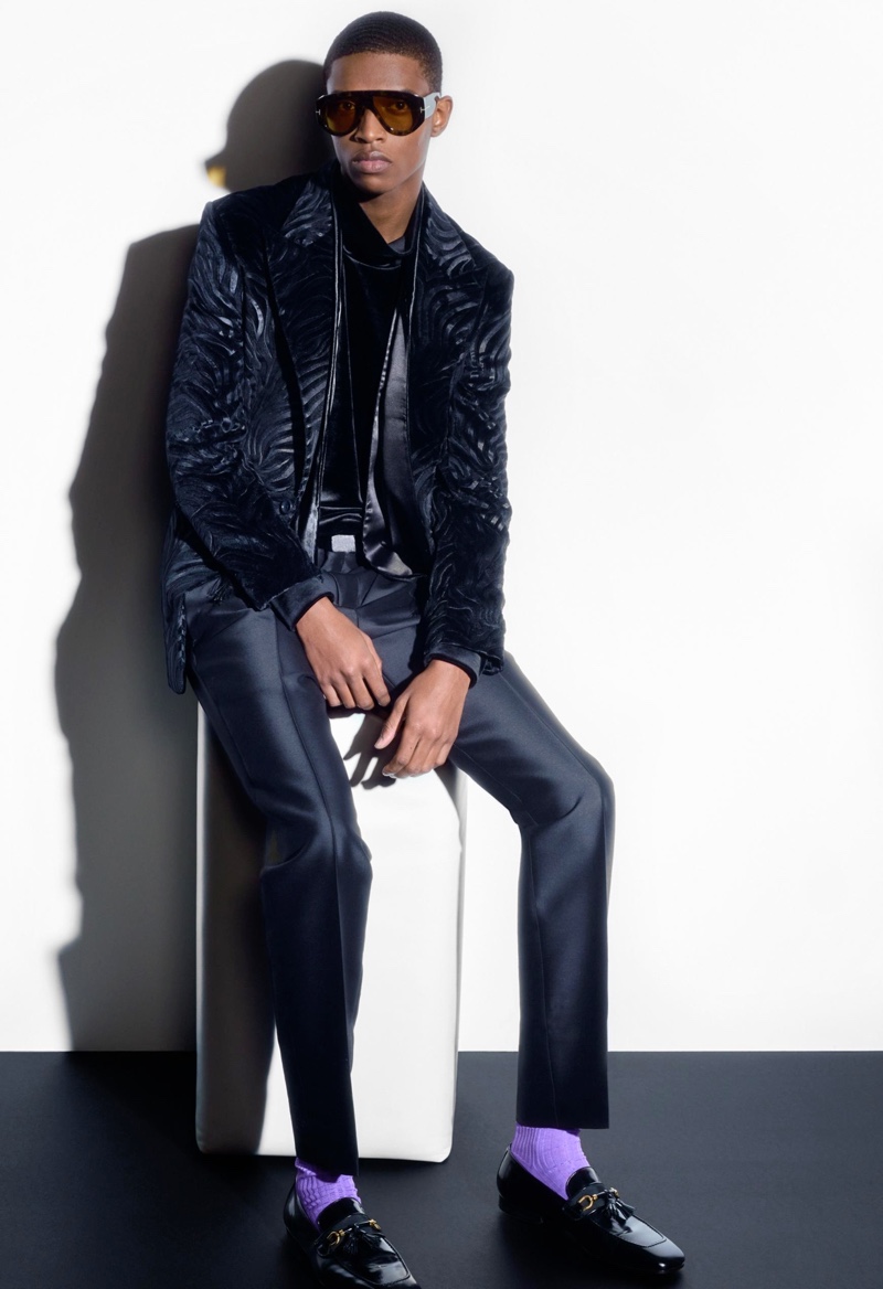 Malik Anderson is the Face of TOM FORD Fall Winter 2022 Collection