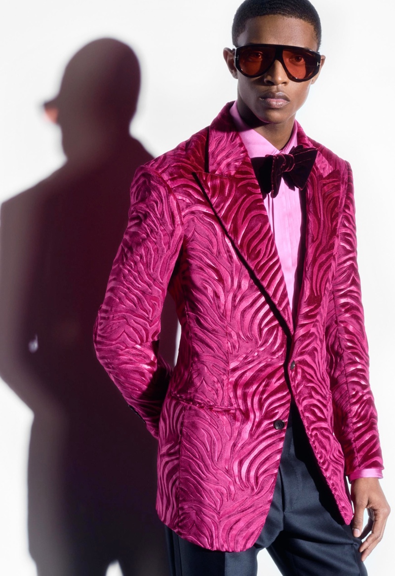 Malik Anderson is the Face of TOM FORD Fall Winter 2022 Collection