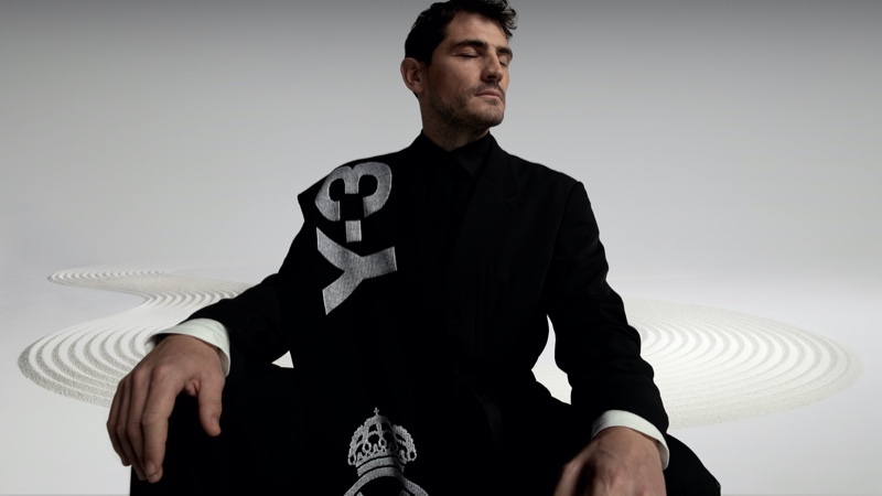 Retired soccer icon Iker Casillas fronts the Y-3 x Real Madrid collection.