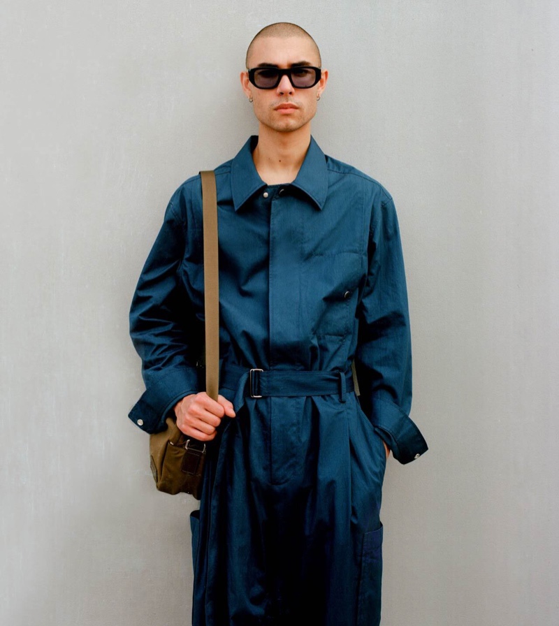 In front and center, Curraun Corriveau sports a relaxed jumpsuit for 3.1 Phillip Lim's Kit 3 campaign.