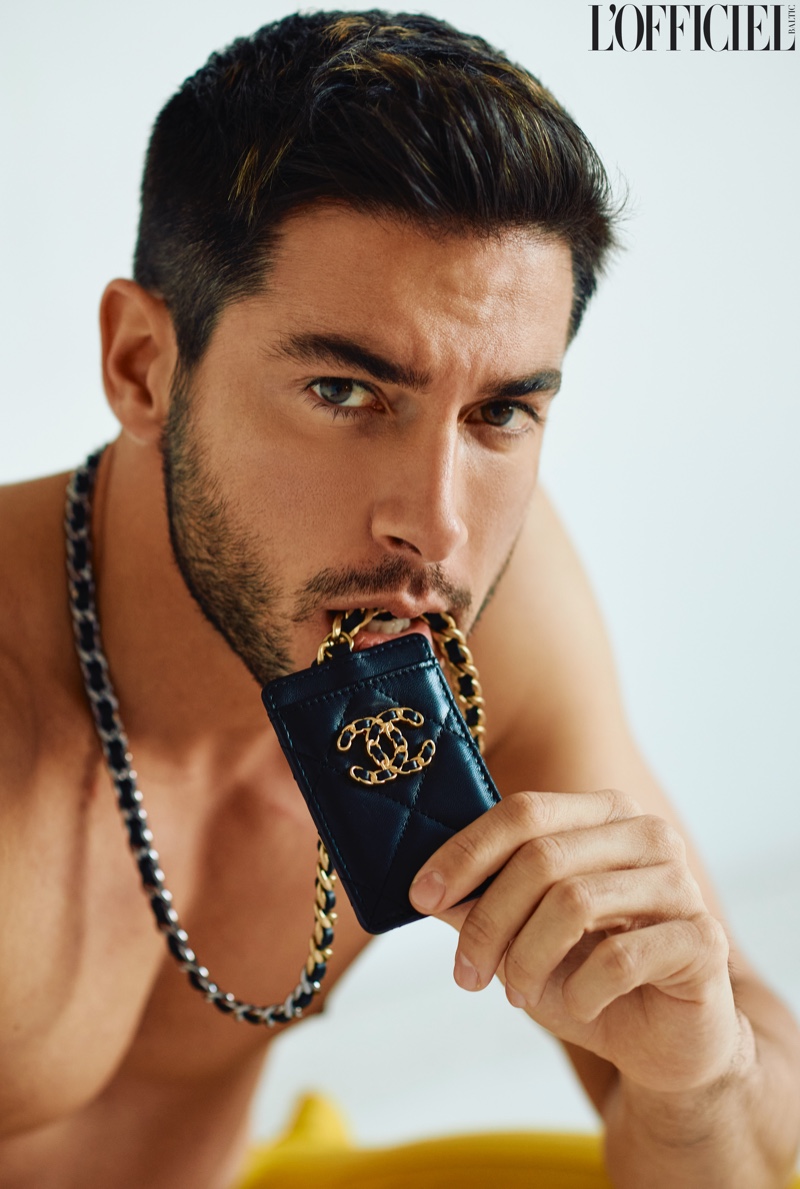 Andrea Denver wears Chanel for L'Officiel Baltics.