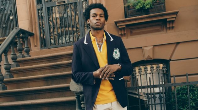 Banana Republic Highlights New York Creatives for BR Athletics Campaign Multi-media artist, photographer, painter and musician Caviēr stars in Banana Republic's BR Athletics campaign.