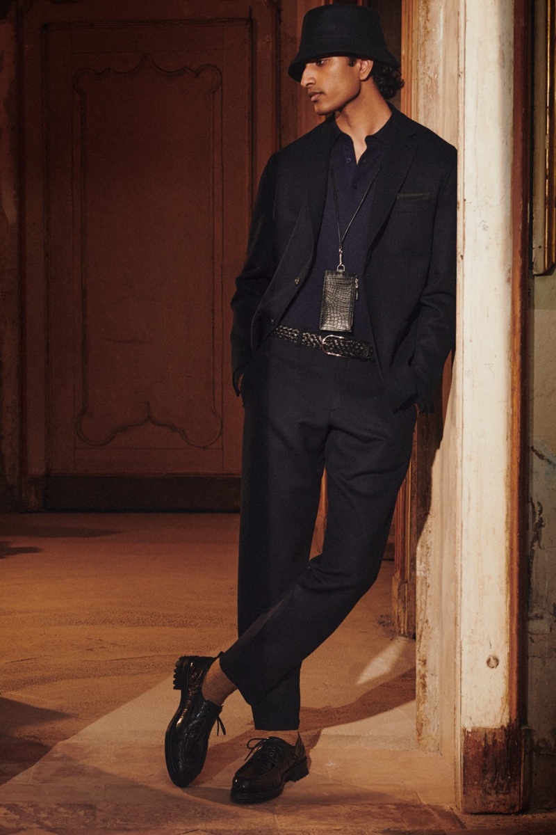 Brioni collection men fall winter 2022 lookbook 029