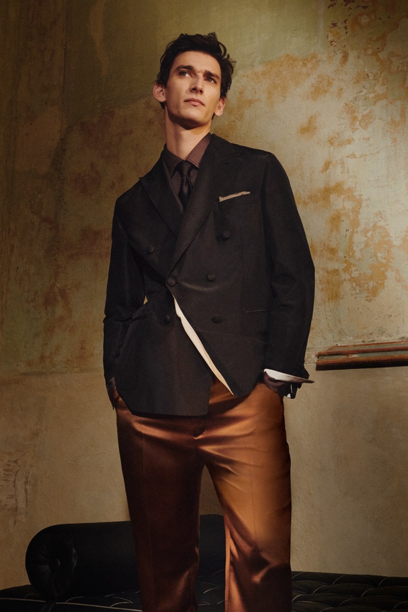 Brioni Collection Men Fall Winter 2022 Lookbook 038