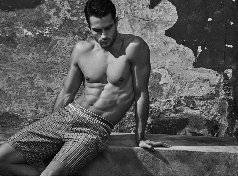 Aleksandar Rusić Model Emporio Armani Underwear Campaign 2022