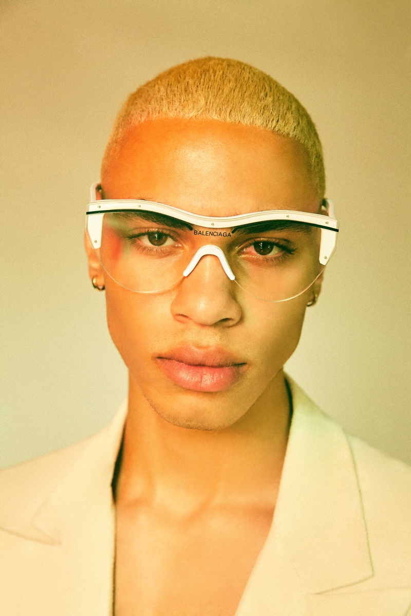 Darien wears glasses Balmain and suit jacket Marcus Hill. » Darien, Jack & Joseph Cast Their Eyes Toward a Bright Future Darien wears glasses Balmain and suit jacket Marcus Hill.
