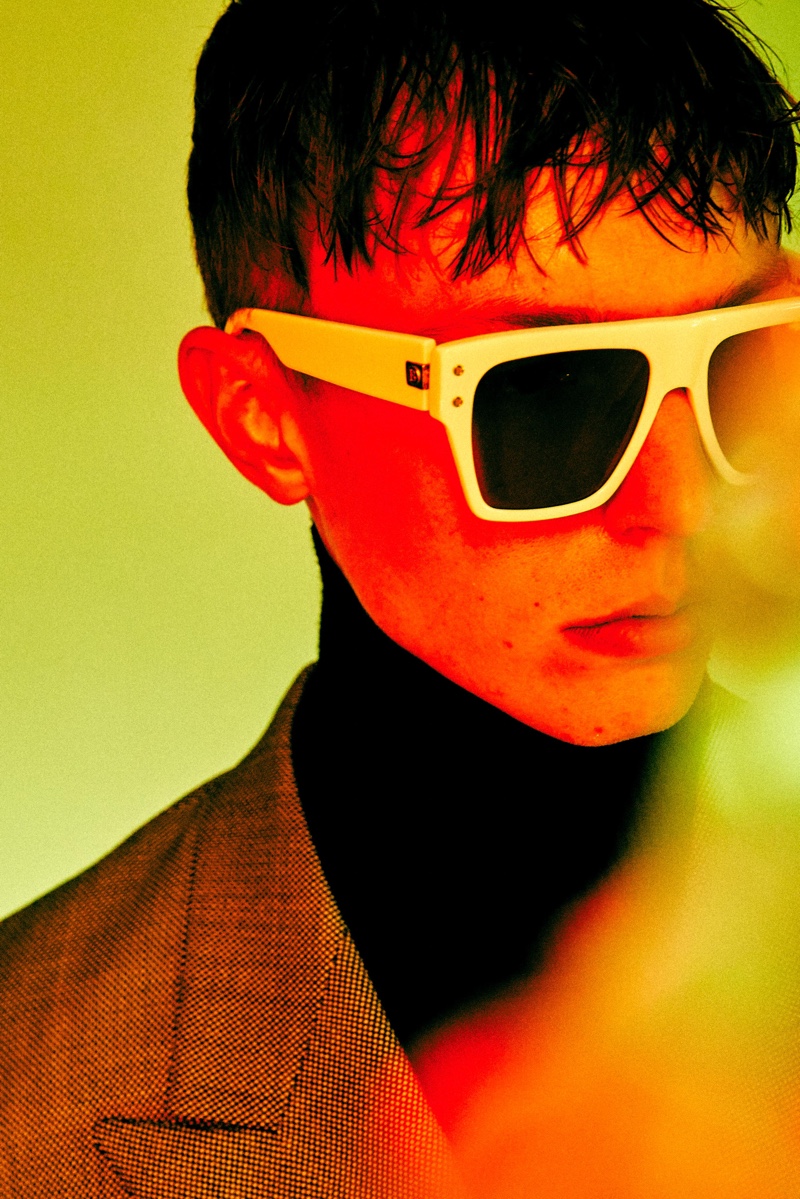 Jack wears top Rick Owens, jacket Tom Ford, and sunglasses Balmain. » Darien, Jack & Joseph Cast Their Eyes Toward a Bright Future Jack wears top Rick Owens, jacket Tom Ford, and sunglasses Balmain.