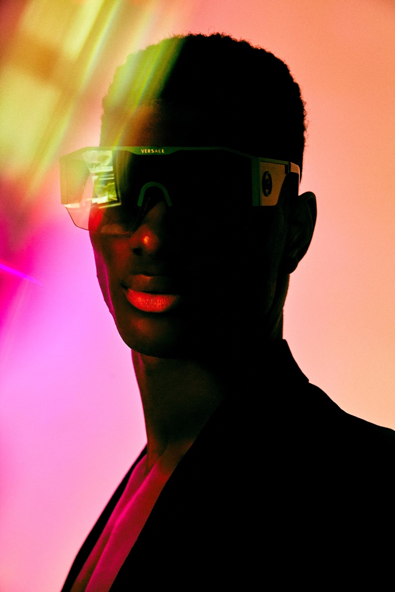 Joseph wears Versace. » Darien, Jack & Joseph Cast Their Eyes Toward a Bright Future Joseph wears Versace.