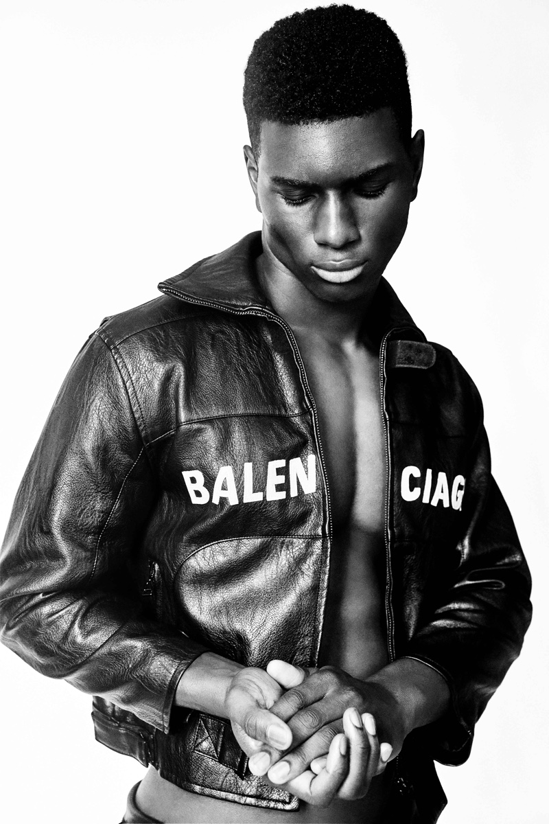 Joseph wears leather jacket Balenciaga. » Darien, Jack & Joseph Cast Their Eyes Toward a Bright Future Joseph wears leather jacket Balenciaga.