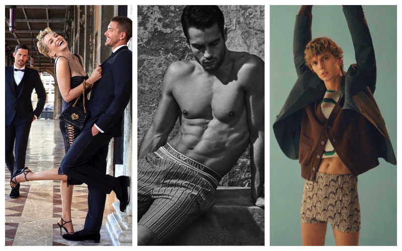 Week in Review: Sam Webb, Sharon Stone, and Adam Senn for Dolce & Gabbana Devotion bag campaign, Aleksandar Rusić for Emporio Armani spring-summer 2022 underwear campaign, Leon Dame photographed by Quentin De Briey for VMAN.