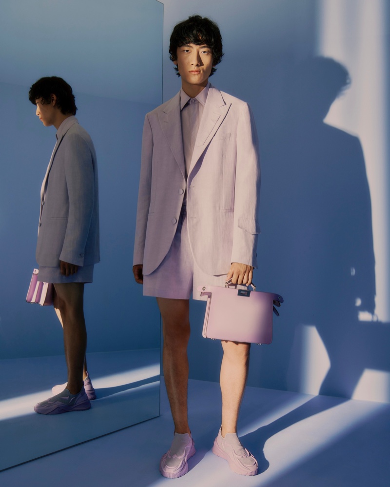 Fendi Lilac Suit Men