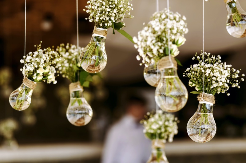 Flowers Wedding Lightbulb