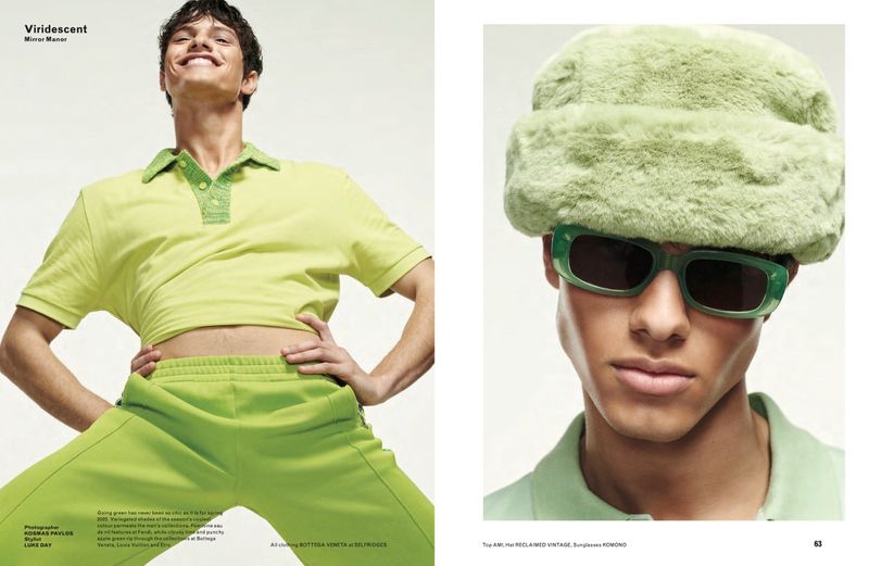 » Nacho & Ondrej Rock Green Fashions for Glass Man Glass Man 2022 Editorial Viridescent 001
