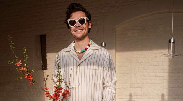 Harry Styles Exudes Charm for Better Homes & Gardens Harry Styles 2022 Pajamas Better Homes & Gardens