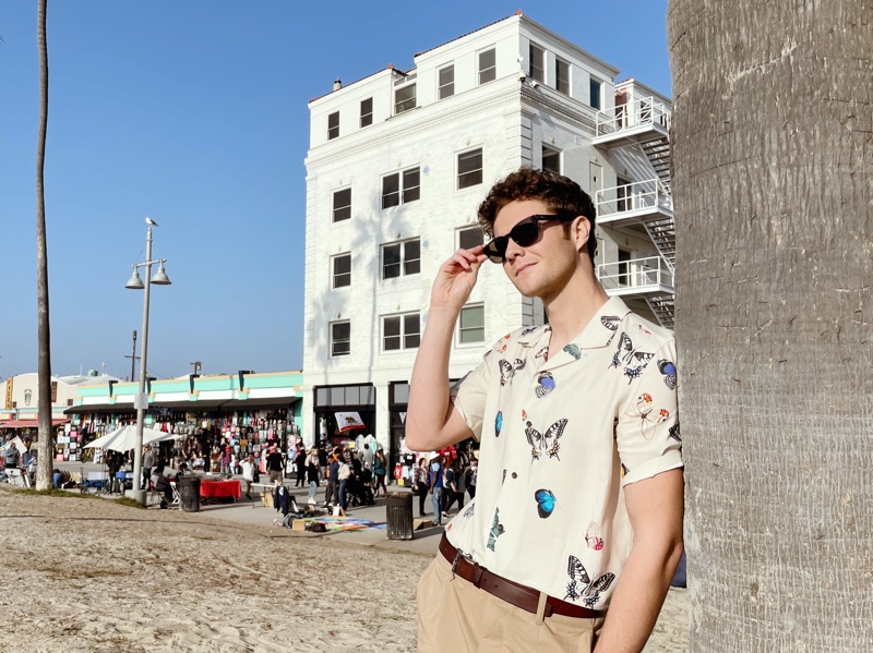 Jack Quaid Rag & Bone Campaign Eyewear Spring 2022